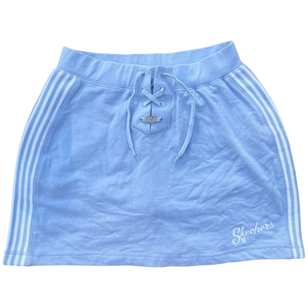 Y2K Vintage Skechers Mini Lace Up Rhinestone Sporty Preppy Skirt